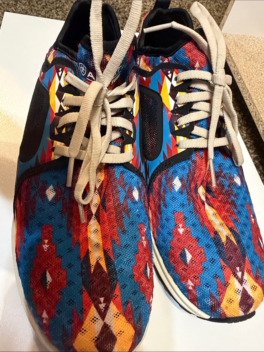 Ariat Multicolor Aztec Athletic Sneakers - Blue, Red, Yellow